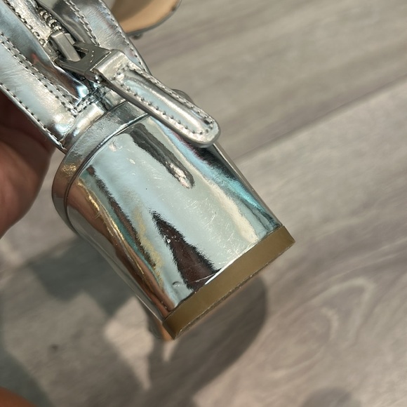 Brian Atwood Silver Studded Sandals - Picture 5 of 10